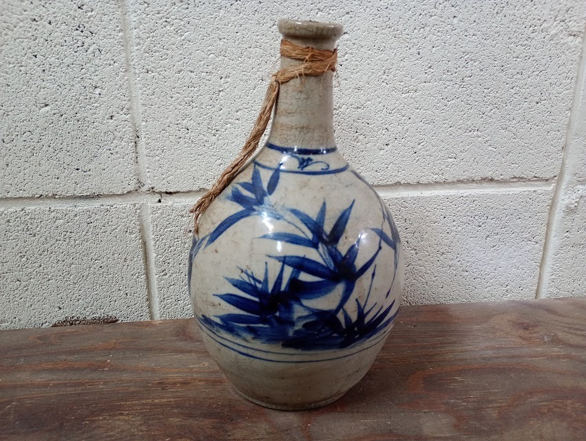 アンティーク オブジェ 骨董 イタリア製アルコール空瓶 インテリア