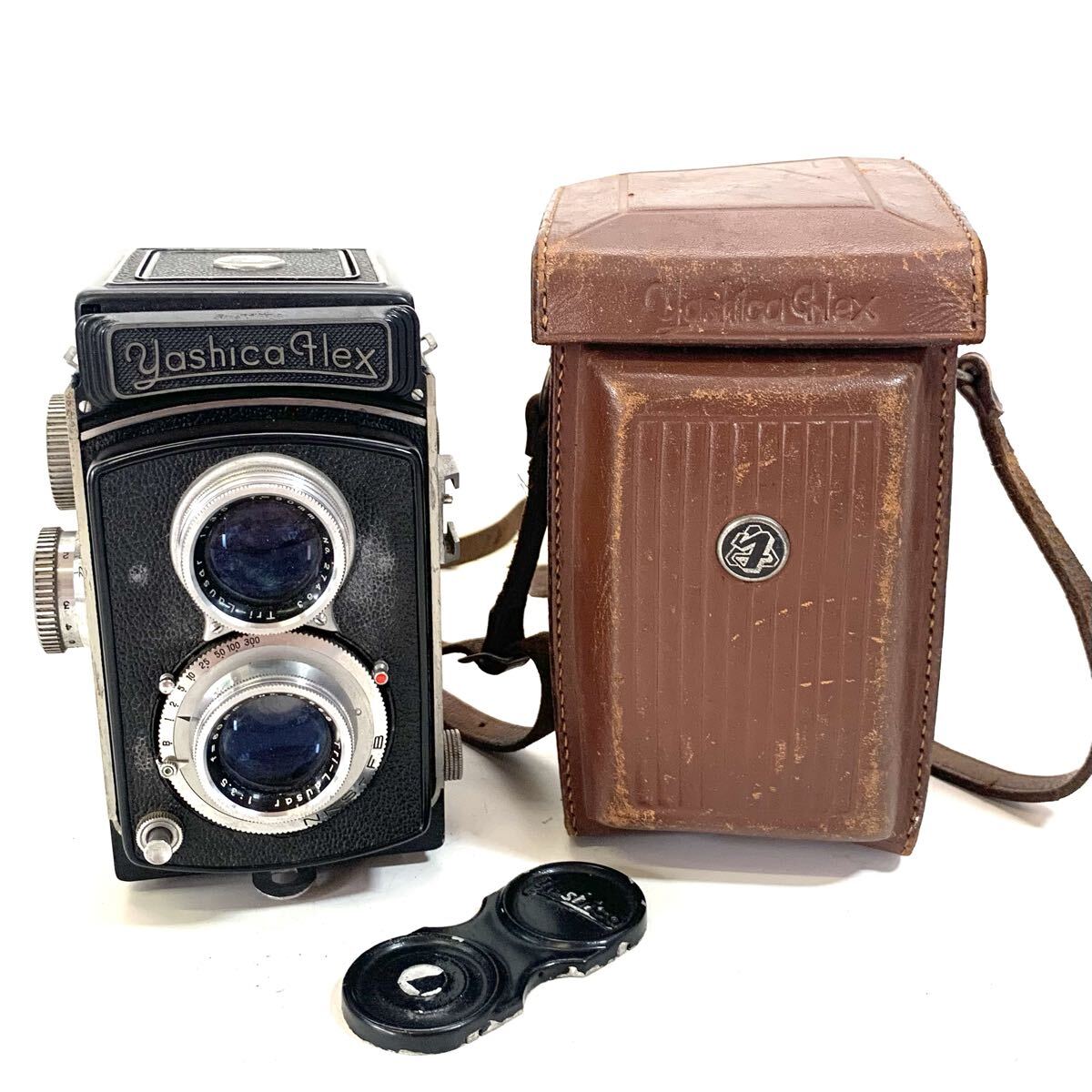 Yashicaflex 二眼レフカメラ レザーケース付き YashicaFlex 二眼レフ
