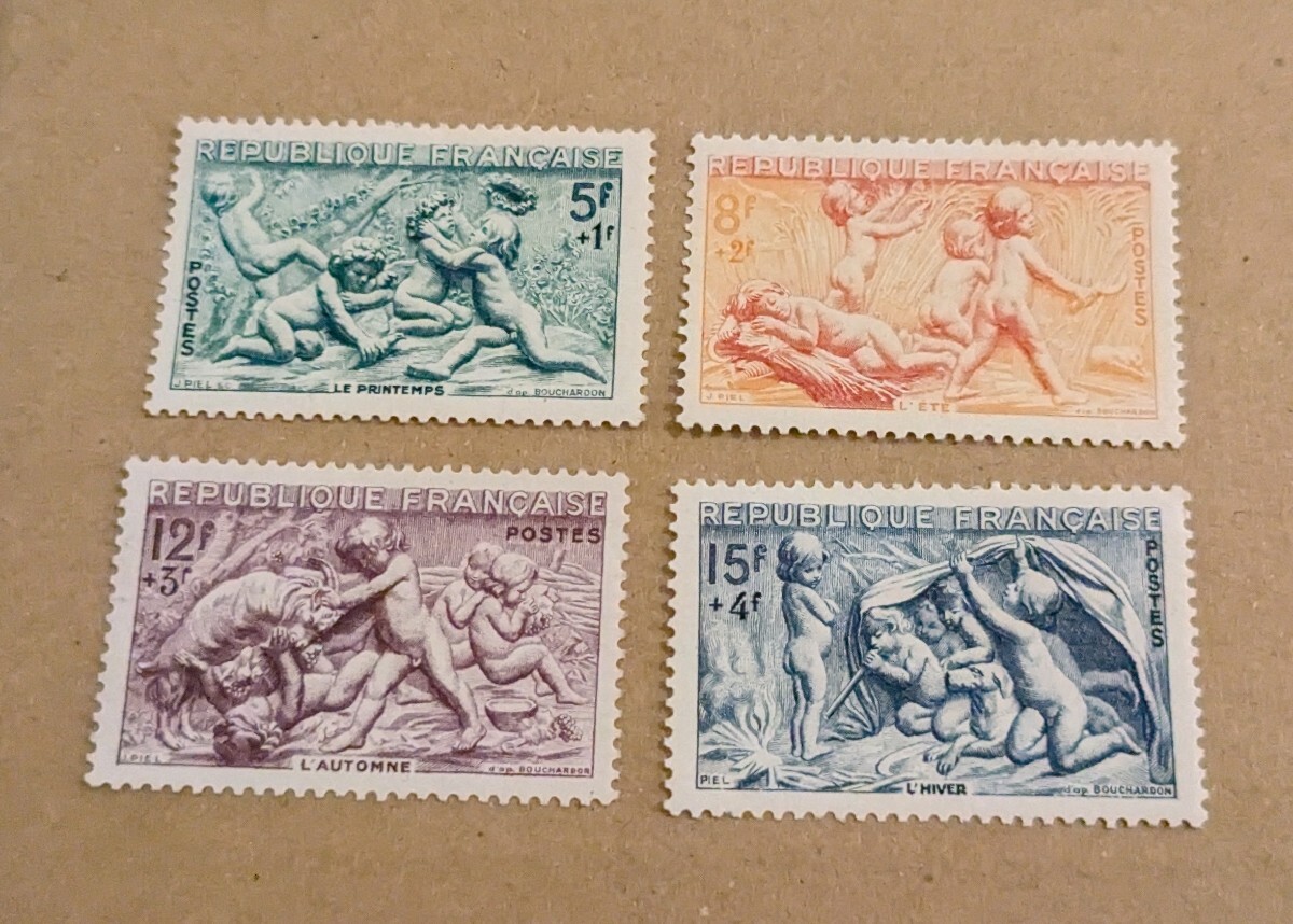 フランス切手2種各1シート フランス切手2種各1シート