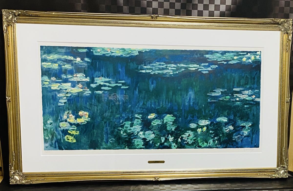 楽天市場】モネ 睡蓮 緑の反映 パリ オランジュリー美術館 複製画 巧藝
