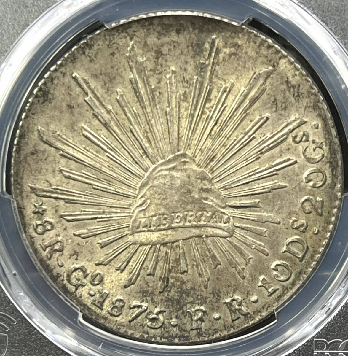 ☆本物保証 メキシコ 自由の帽子 8レアル 銀貨 凖未使用 PCGS 2025年
