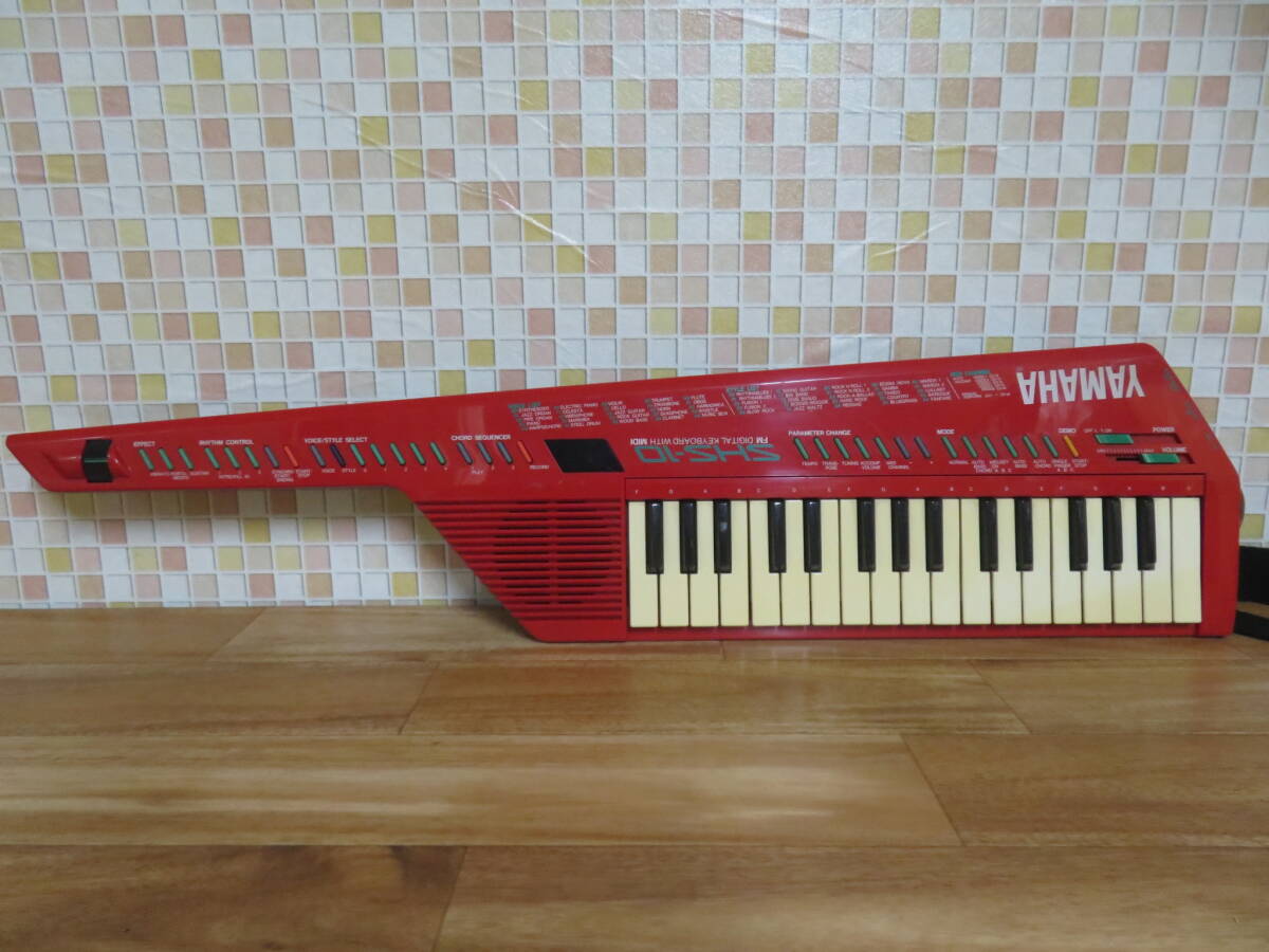 早い者勝 ヤマハYAMAHA SHS-10R赤ショルキーショルダーキーボード良品