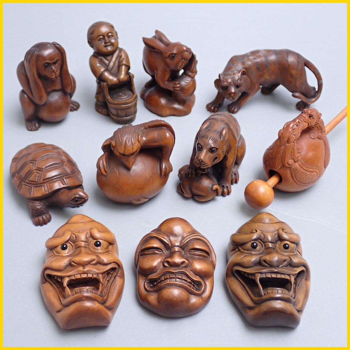 時代根付 在銘 吉川 時代根付 在銘 吉川