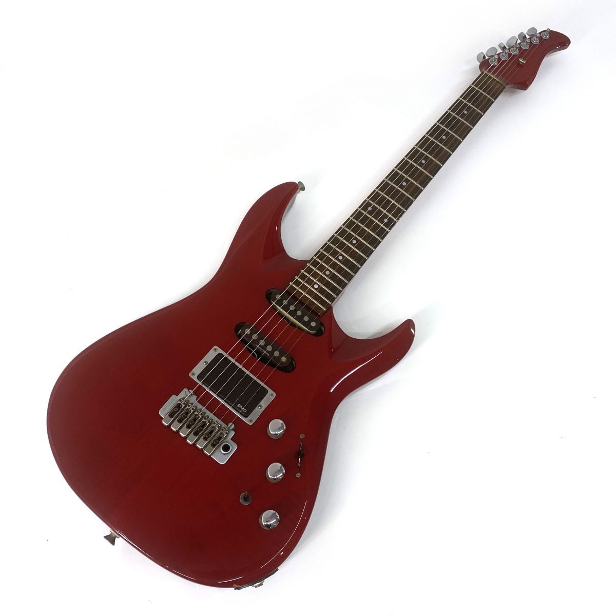 古いエレキギター 詳細不明 ストラトタイプエレキギター ブランド不明