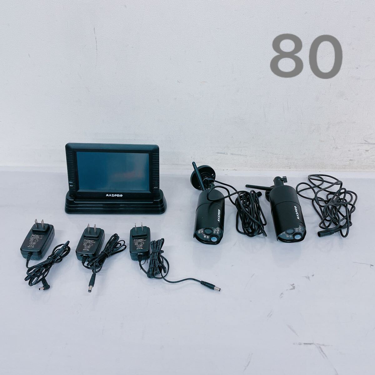 美品 マスプロ防犯カメラ WHC7M2 中古 （青） 美品 マスプロ防犯カメラ