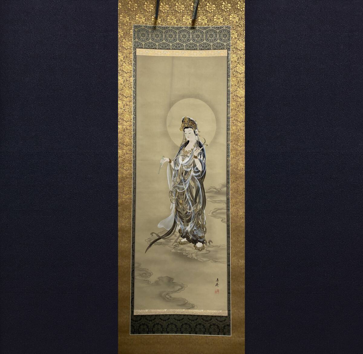 Yahoo!オークション -「雲上観音」(日本画) (絵画)の落札相場・落札価格