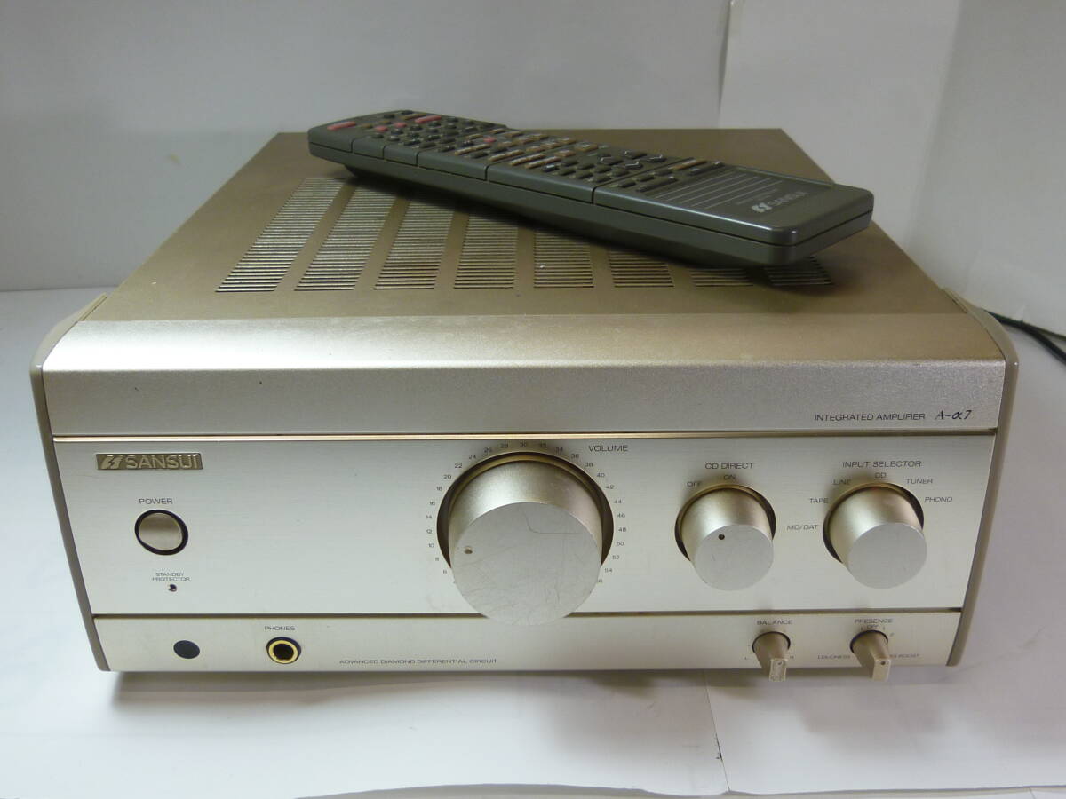 サンスイ SANSUI アンプ A-α7（リモコン付き） 2025年最新】Yahoo