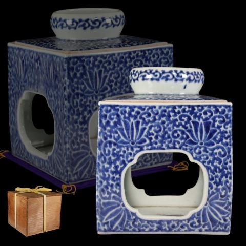 美品 古伊万里 染付 龍 盃台 年代物 焼物 杯台 酒器 迫力ある絵柄 2025