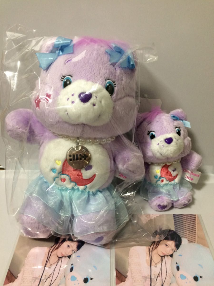 ILLIT×ケアベア ぬいぐるみ ソフトキーチェーン2個セット ショッパー