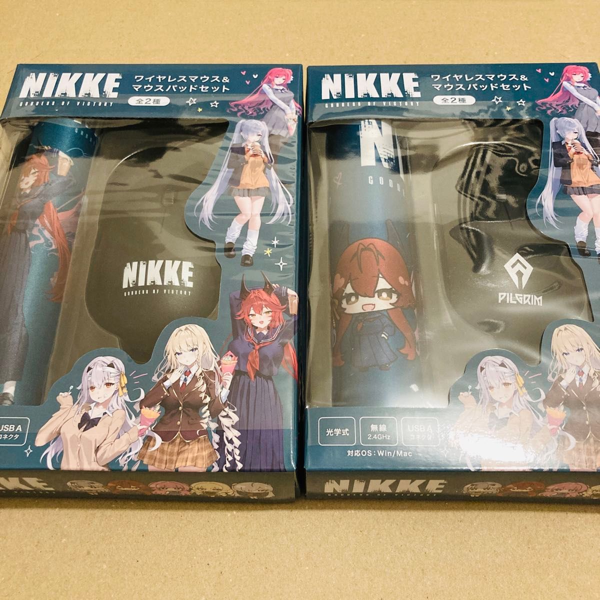 タイトー限定 勝利の女神 NIKKE ワイヤレスマウス＆マウスパッド 2種