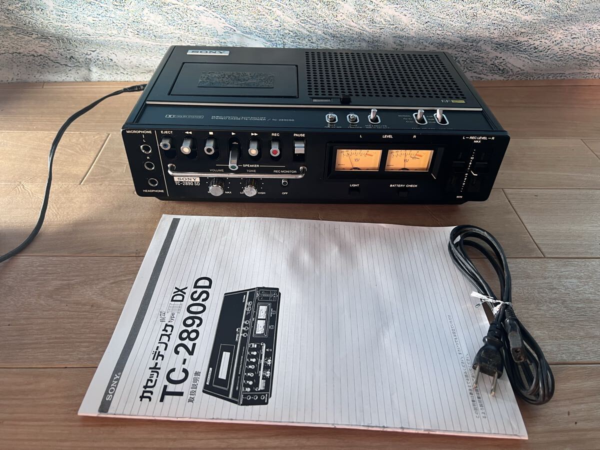 Sony TC-2890 SD カセットプレーヤー ジャンク品 SONY カセット