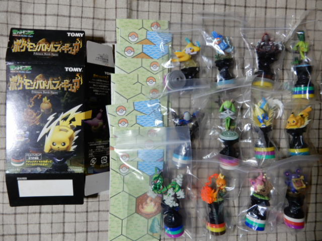 海洋堂 ポケモンバトルフィギュア 7種 セット ぽけもん☆かふぇ 海洋