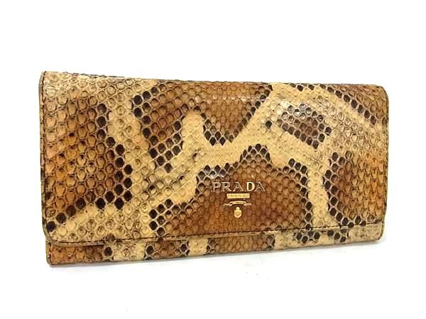 Yahoo!オークション -「プラダパイソン財布」の落札相場・落札価格