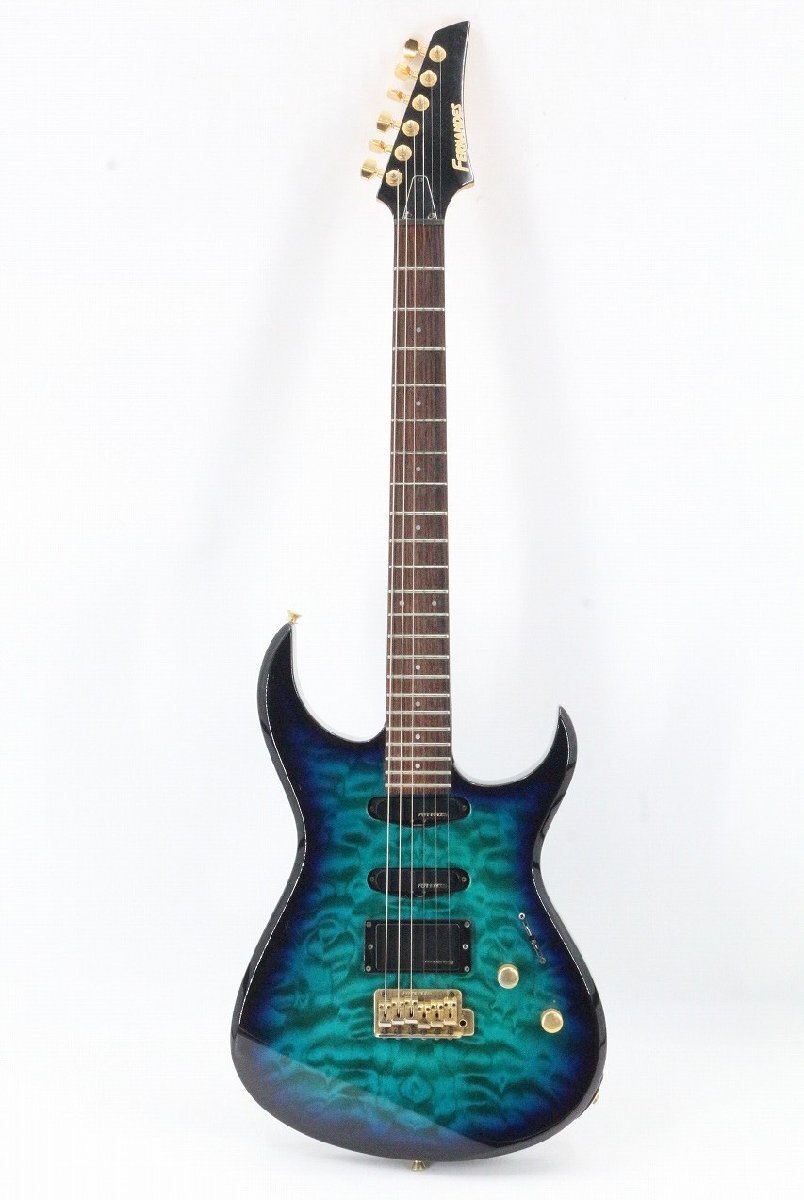 Yahoo!オークション -「エレキ ギター 青」(フェルナンデス) (本体)の