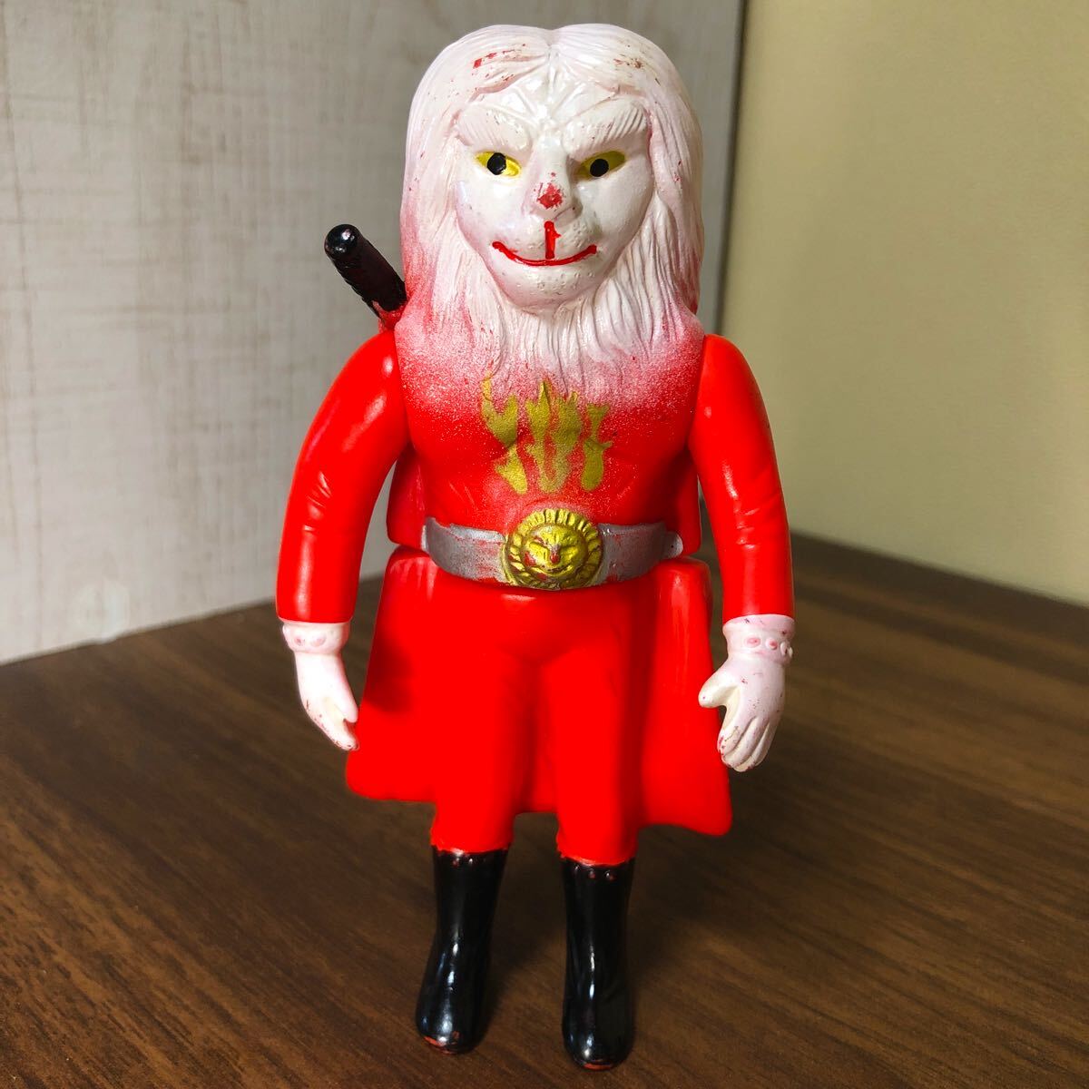 当時ものソフビ ワクランバ 大サイズ ブルマァク 怪傑ライオン丸 怪人