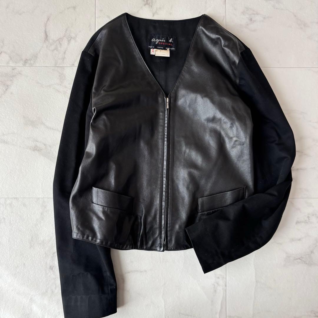 Yahoo!オークション -「アニエスベー レザー ジャケット」の落札相場