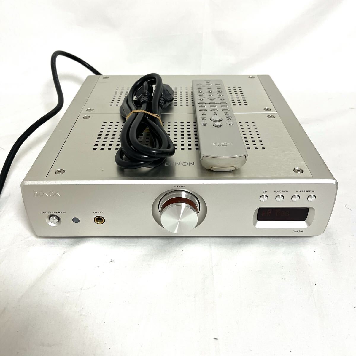 DENON プリアンプ シルバー PMA-CX3 リモコンなし DENON プリアンプ