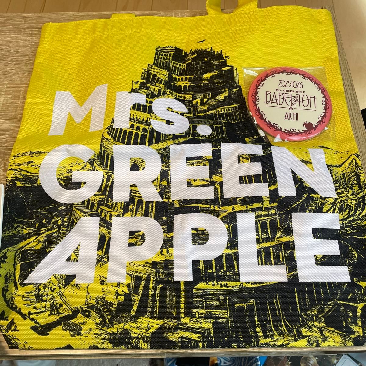 Mrs GREEN APPLE バベルの塔 バッグ リンゴジャムシート特典 ミセス