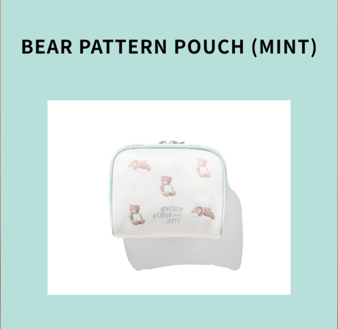 BTS ジン ジェラートピケ JIN'S BEAR POUCH CHARM｜Yahoo!フリマ（旧