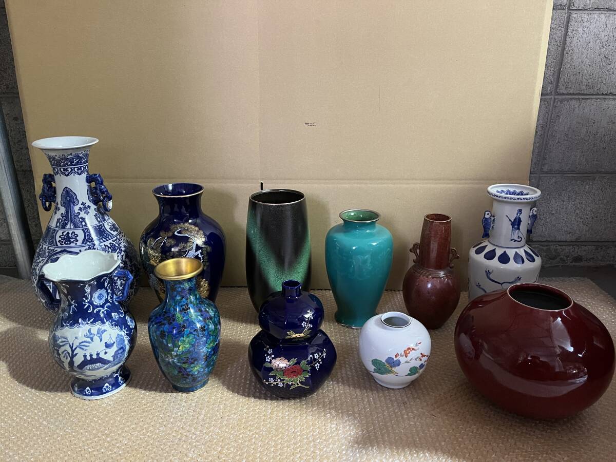 濃紺 陶器 壺 木箱付き 明代景徳鎮 瑠璃 蓋付壺 小壷 古美術品 約8cm