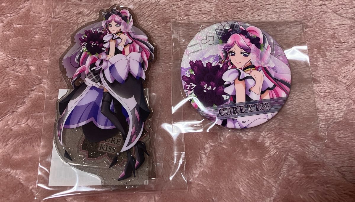 バラ可 キミプリ感謝祭 キュアキッス 缶バッジ9 サイン4 アップ5 キミ