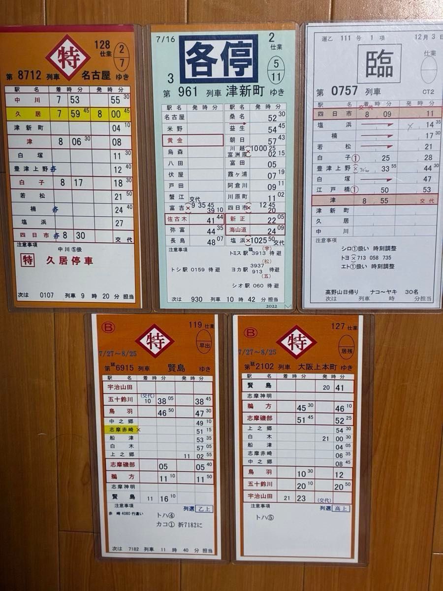 近鉄 近畿日本鉄道 スタフ 運転士スタフ6枚セット｜Yahoo!フリマ（旧