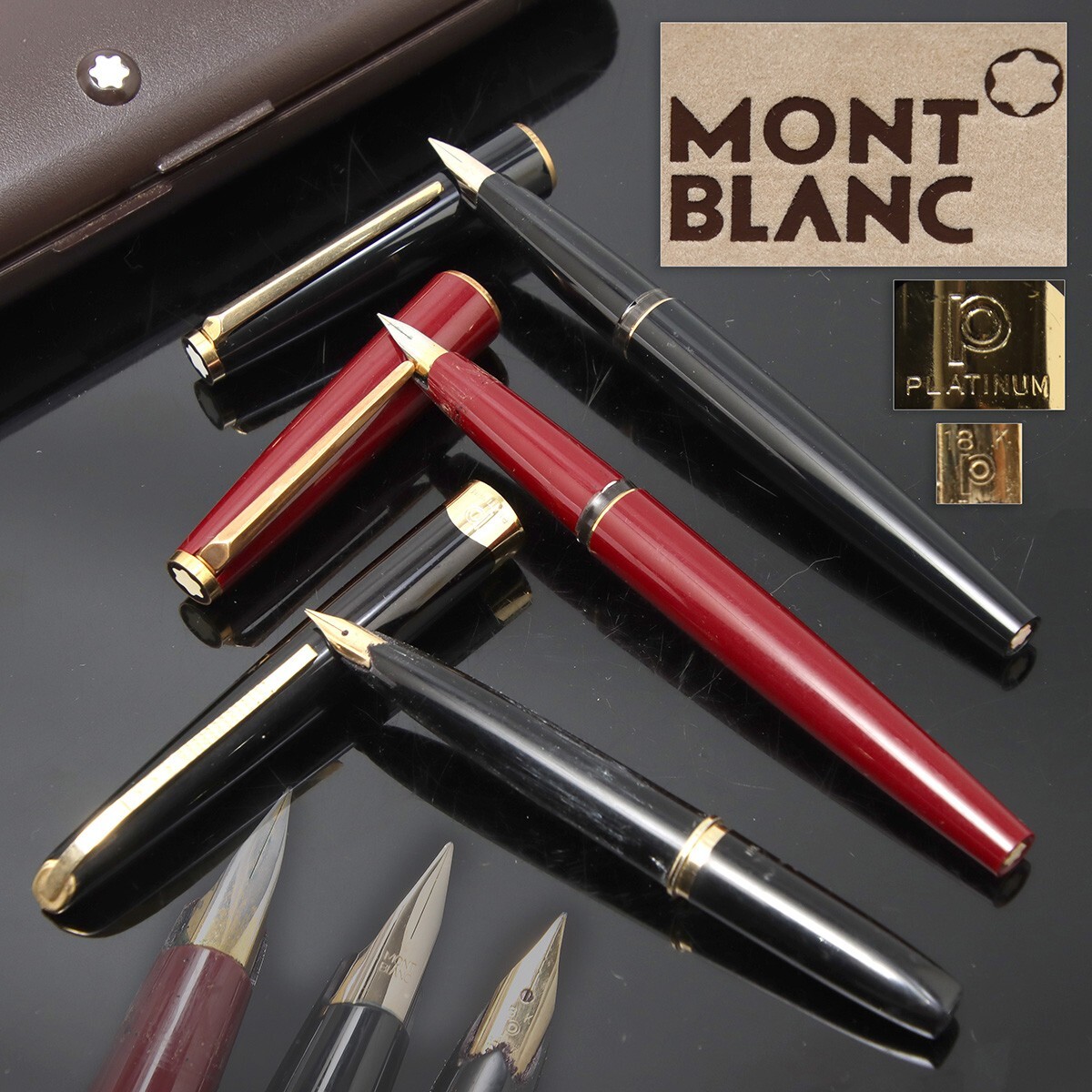 Yahoo!オークション -「モンブラン 万年筆 18k」の落札相場・落札価格