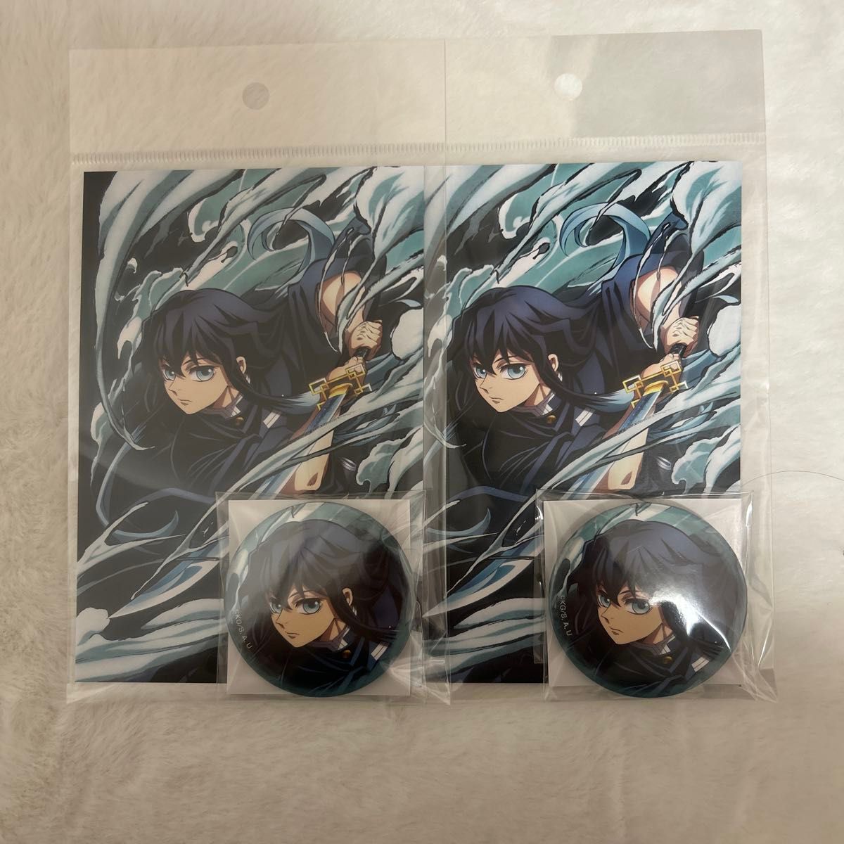 鬼滅の刃 全集中展 缶バッジ&ポストカードセット 時透無一郎鬼滅の刃