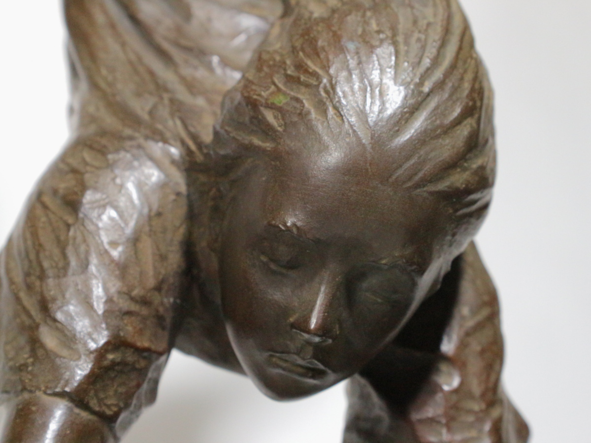 加藤豊 「神話 2」 ブロンズ像 高さ89cm 彫刻巨匠 二紀会委員 日本