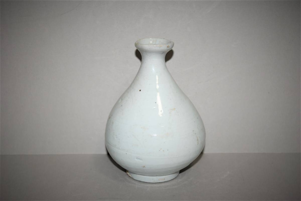 李朝 白磁 徳利 74朝鮮美術 李朝 白磁徳利 朝鮮美術 李朝 白磁