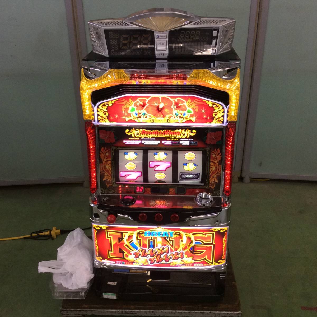 WH-5198】中古品 スロット パチスロ 実機 GREAT KING HANA HANA
