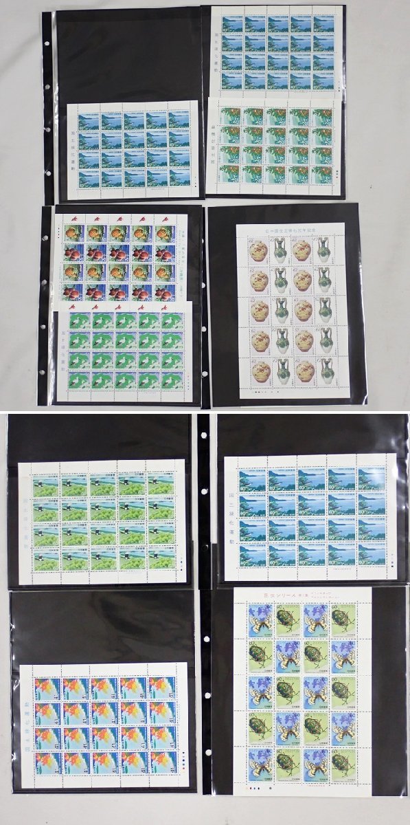 ☆1円 未使用 切手シート 大量セット 額面77，080円/昆虫/切手趣味週間/