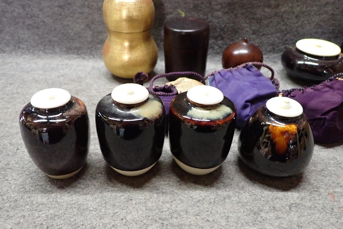 ☆082346 茶道具 茶入 仕覆 棗 大量 まとめて ☆