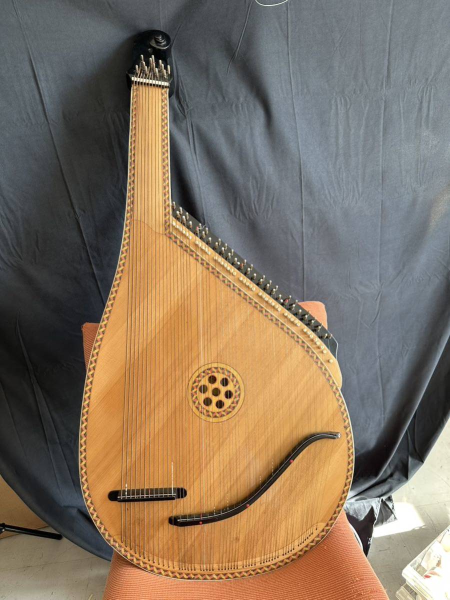 青山ハープ(Aoyama-Harp) 1円 青山ハープ ペダル無し ノンペダルハープ