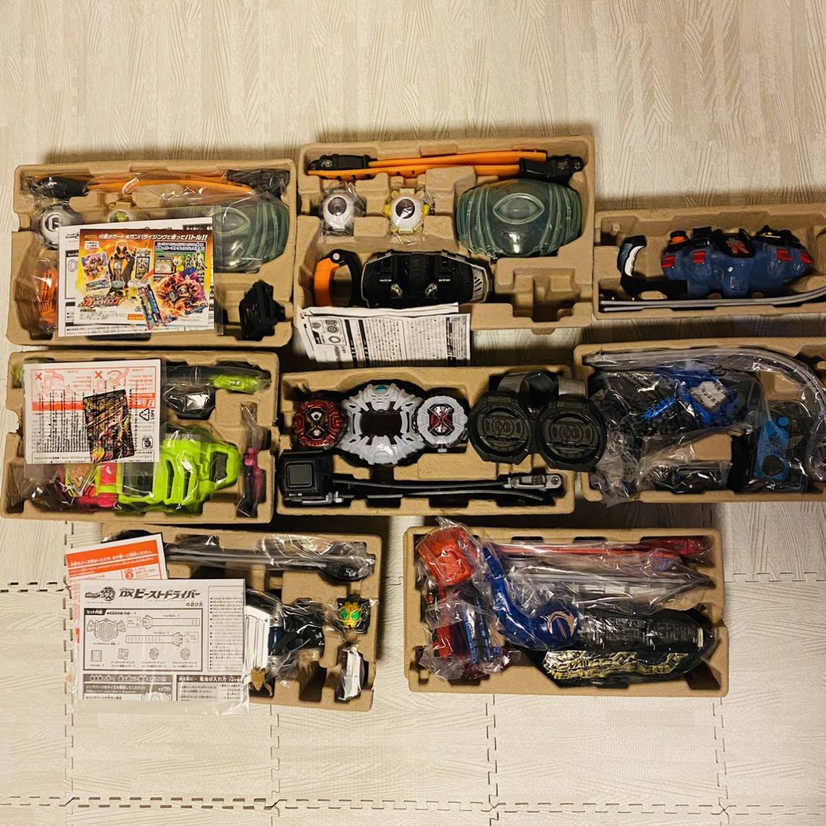 仮面ライダー】変身ベルト 箱付き 8セット まとめ売り 動作確認済み DX