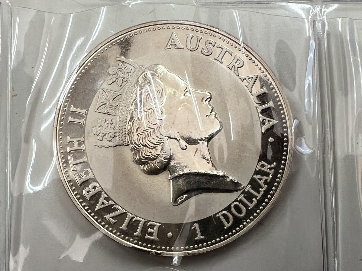 1992年 オーストラリア 1ドル銀貨 kookaburra silver coin エリザベス2