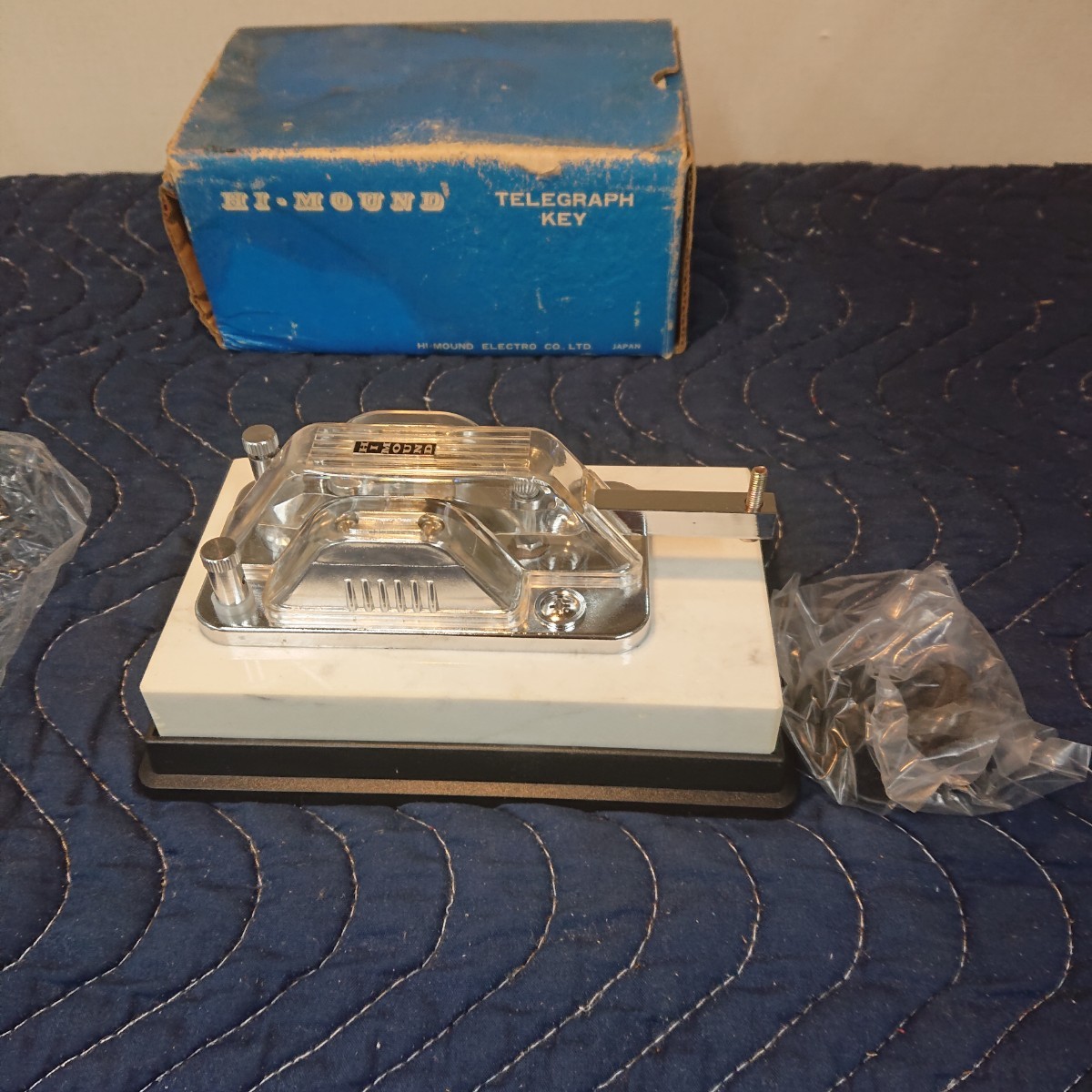 電鍵 HI-MOUND TELEGRAPH KEY 「HK-710」 未使用品 zejあ ハイモンド