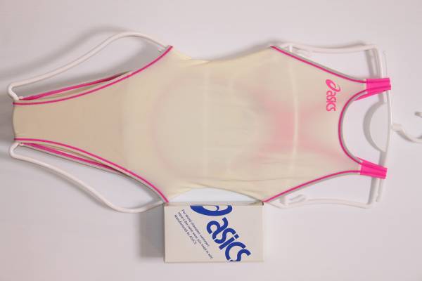 アシックス 競泳水着 ALS85T ハイドロCD 白アシ