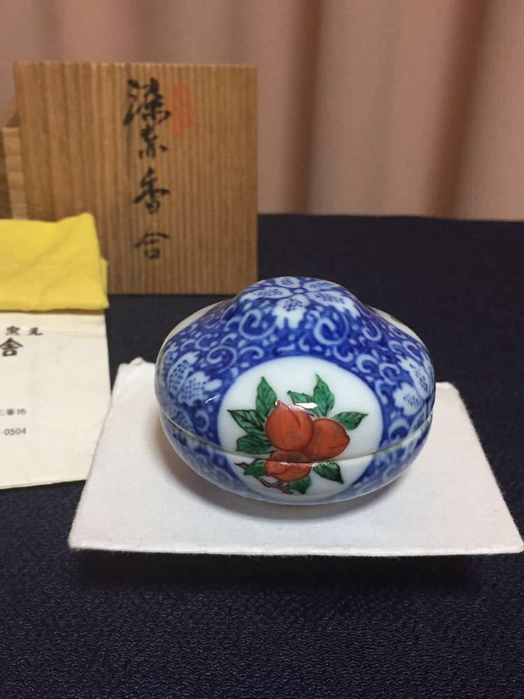 渋草焼 芳国舎 赤絵唐子紋陶鈴 11cm 渋草焼 芳国舎 赤絵唐子紋陶鈴