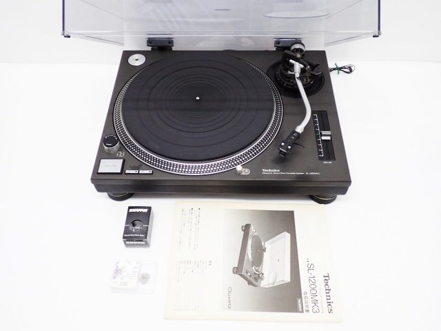 Technics SL-1200MK3. Shure M44G カートリッジ付き