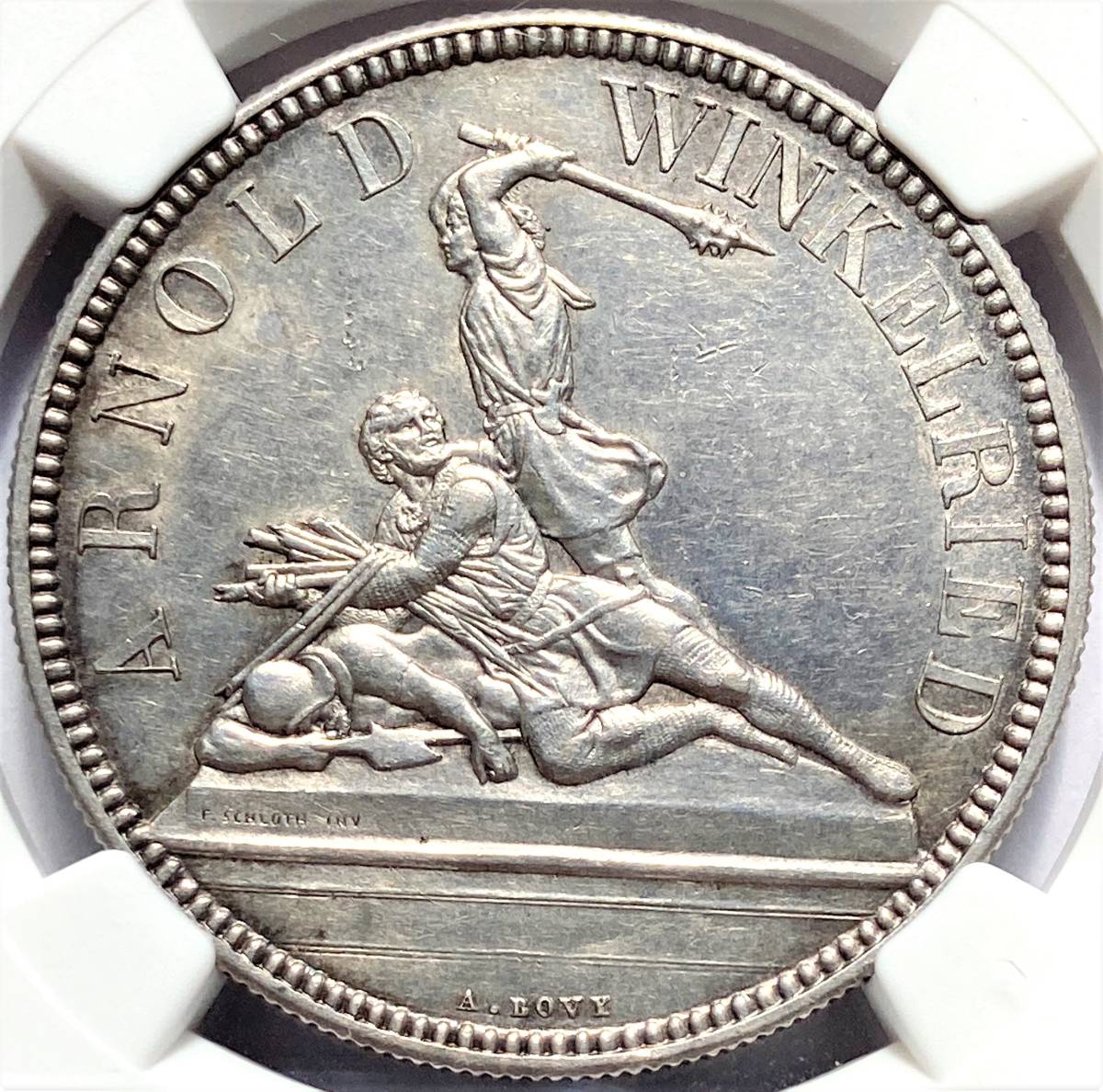 ほたる 1861年スイス射撃祭銀貨【AU58】 1861年スイス射撃祭銀貨【AU58】