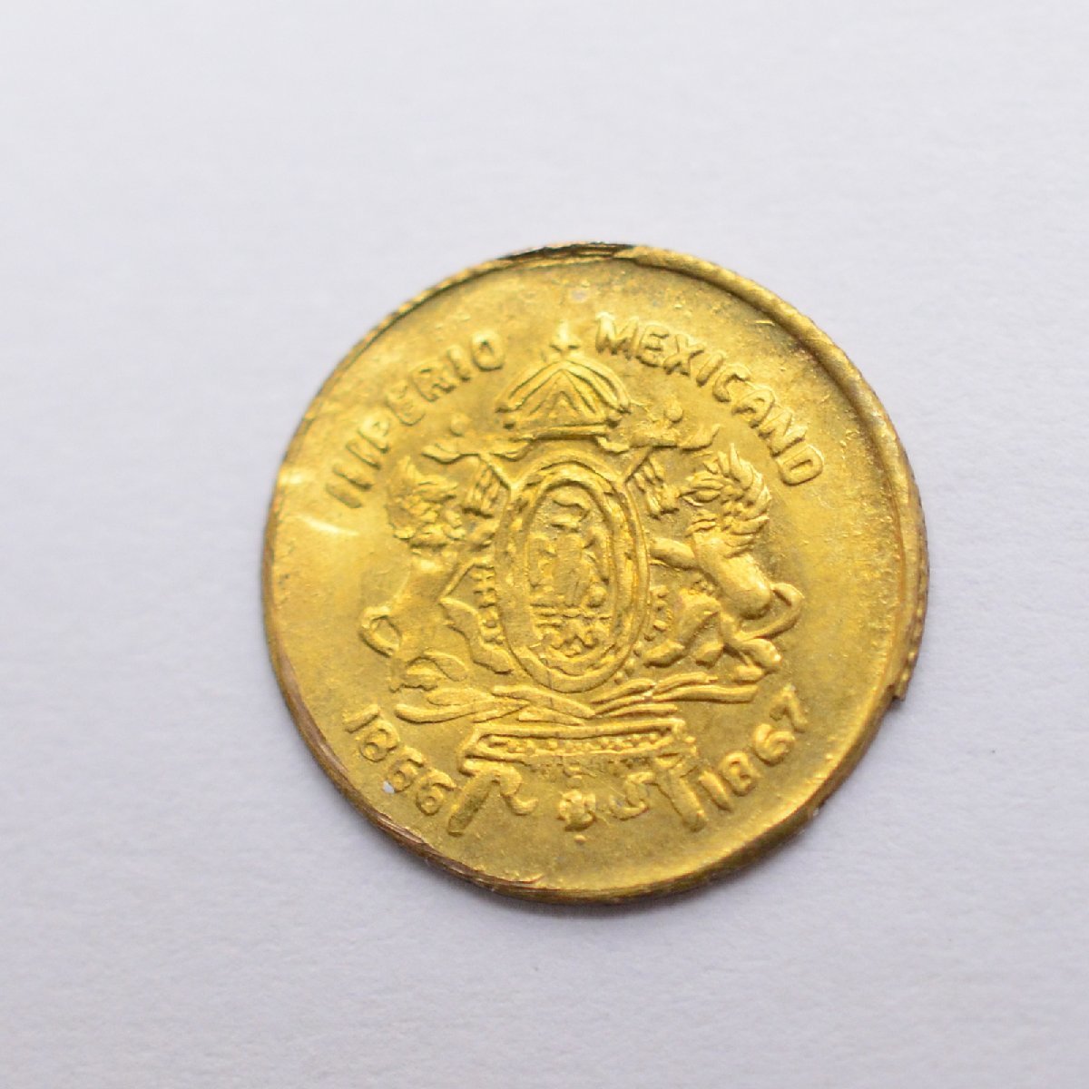 金貨 メキシコ マクシミリアン金貨 1枚 メキシコ1865年 1ペソ金貨 世界