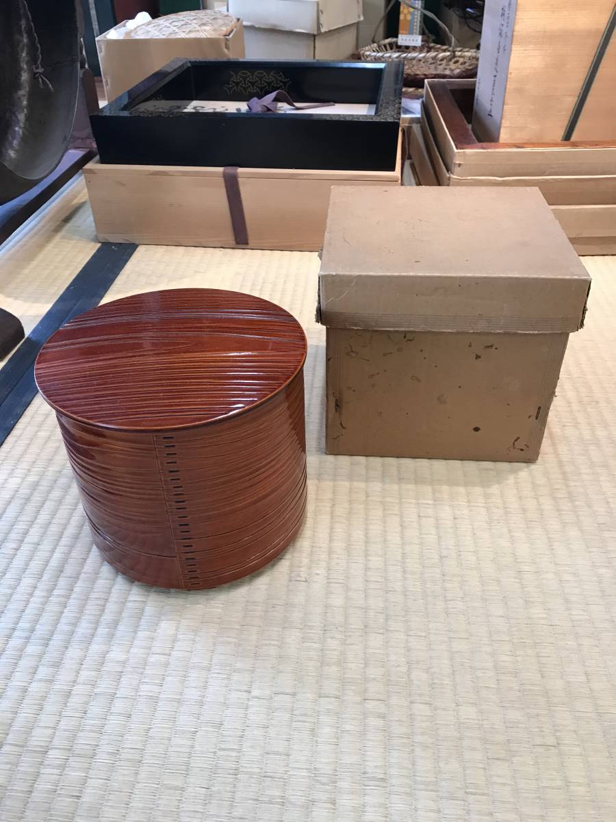 ほぼ 茶道具 紅春慶塗 曲水指 綴目 茶器 木工芸 紙箱 2025年最新