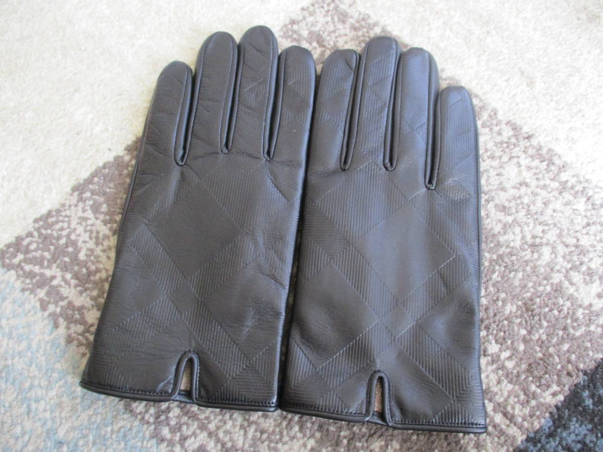 BLACK LABEL CRESTBRIDGE ブラックレーベル クレストブリッジ 黒革手袋