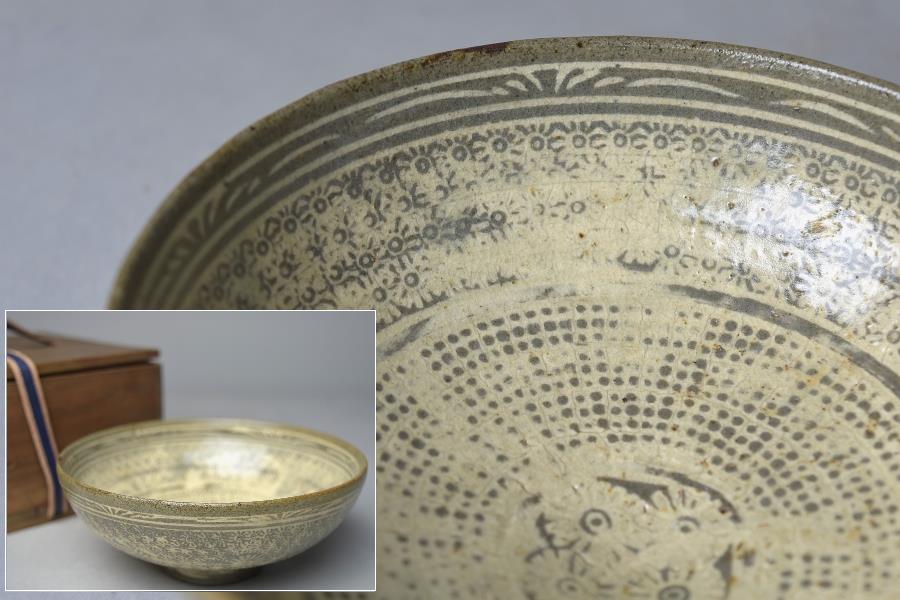 Yahoo!オークション -「三島 【趣楽】 朝鮮美術 李朝三島花紋茶碗