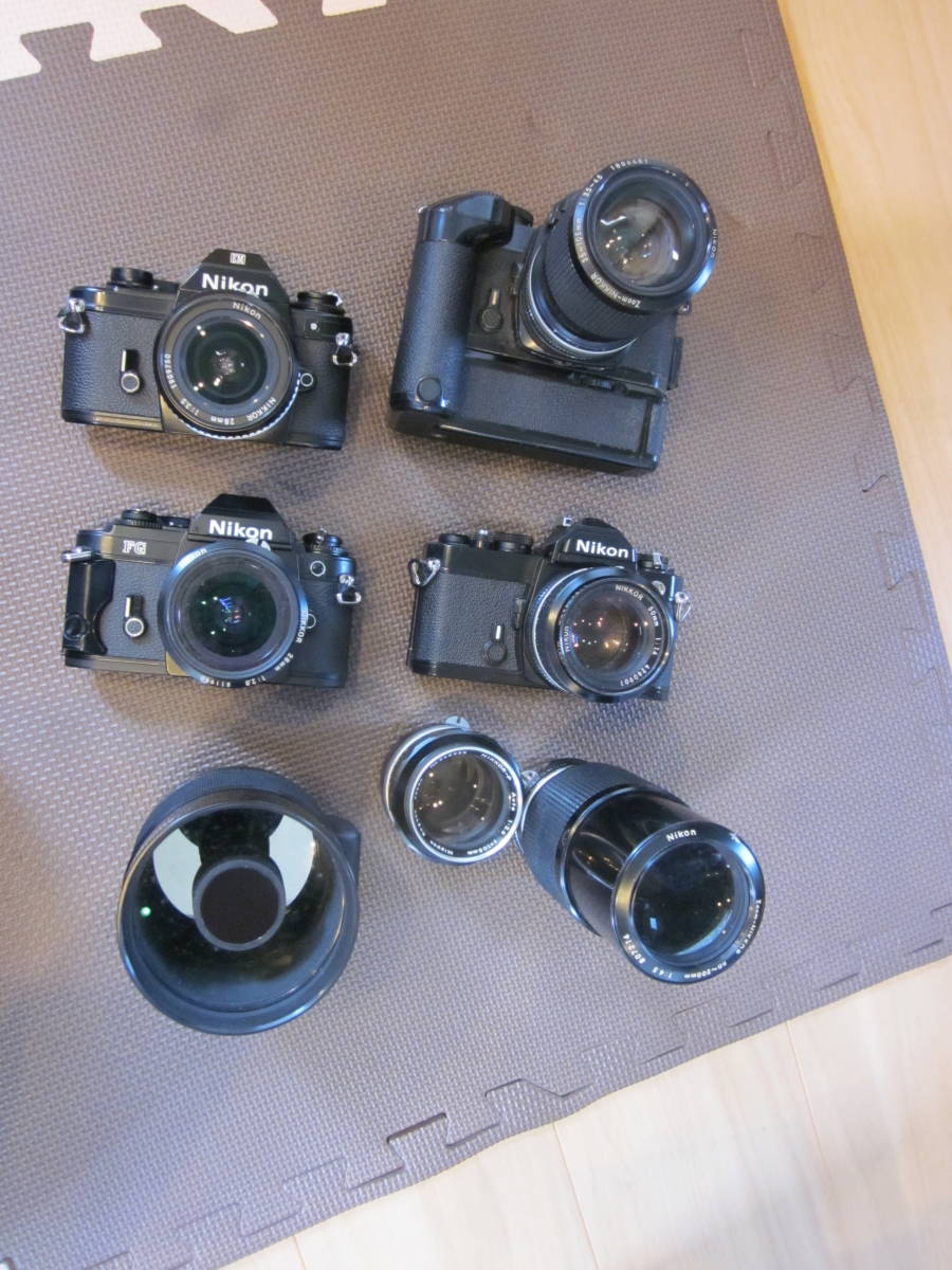 Nikon FE+MD-12+NIKKOR 28m モータードライブ Nikon MD-12 モーター