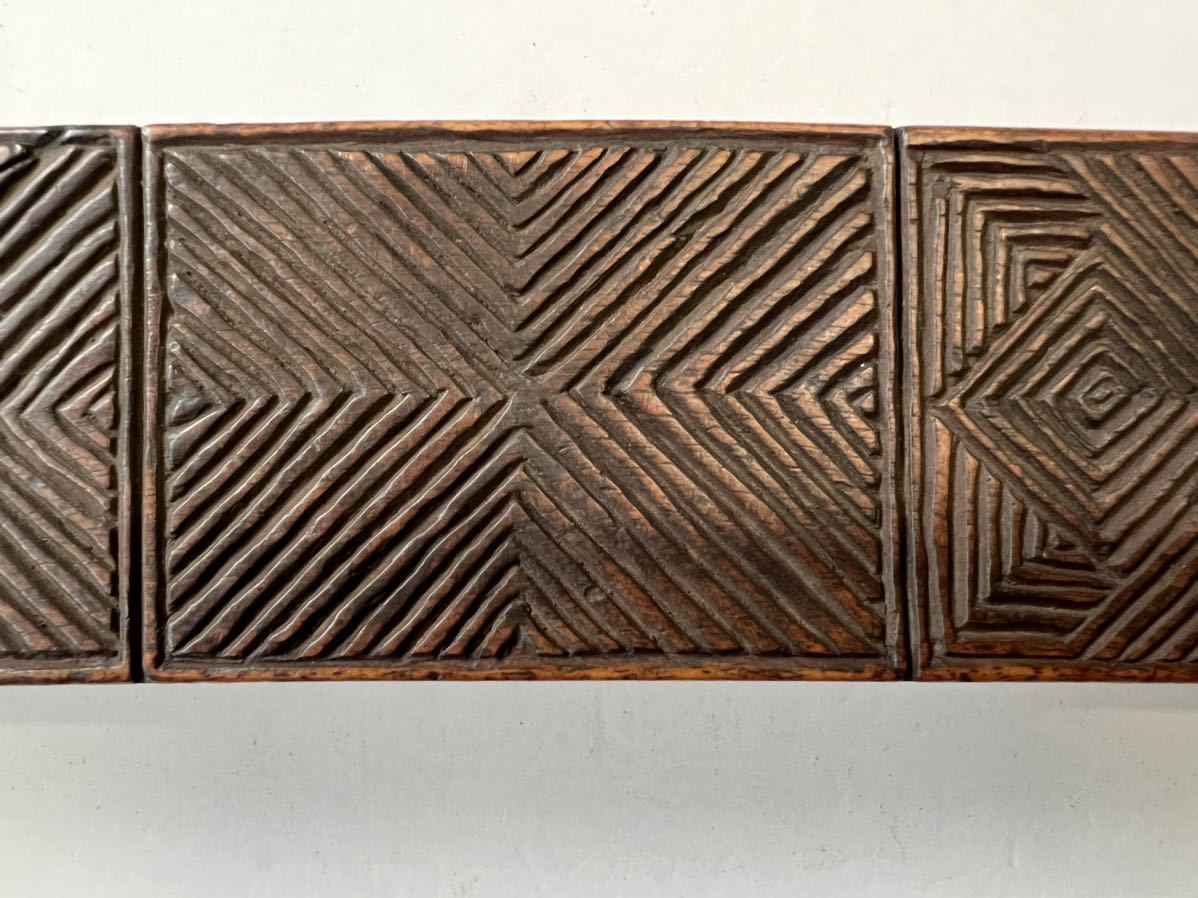 李朝木製菓子型1点 李朝餅型 0.64kg 羽子板形菓子