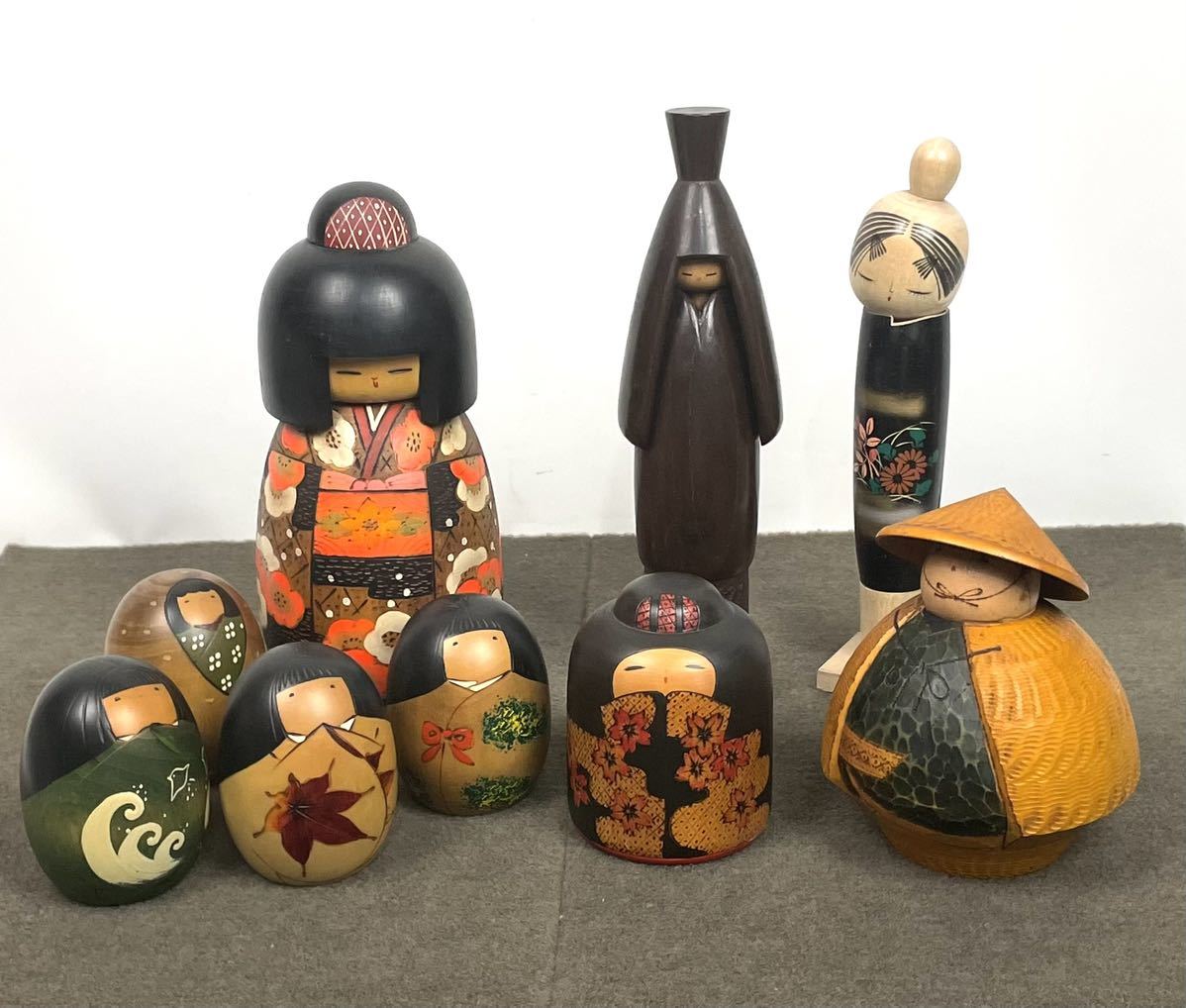 志藤尚山 創作こけし 工芸品 郷土玩具 民芸 サイズ 直径 8.3cm 高さ