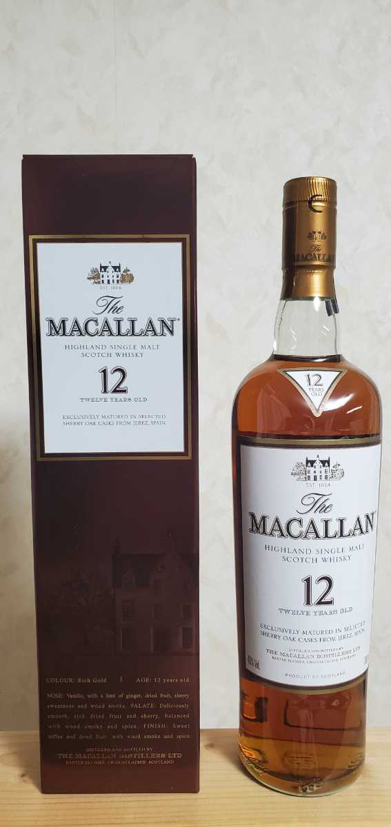 未開栓 The MACALLAN マッカラン 12年 シェリーオークカスク 700ml 40