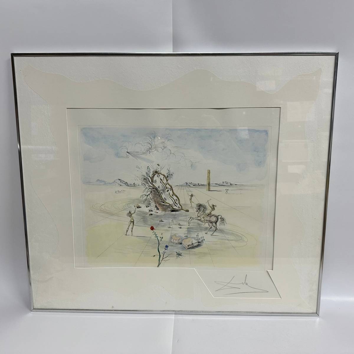 真作】【WISH】中山忠彦「真珠の耳飾り」リトグラフ 10号大 直筆サイン